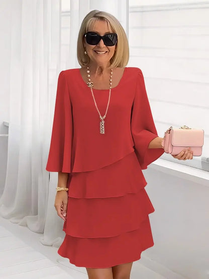 Catherine | Robe Volantée Élégante et Confortable