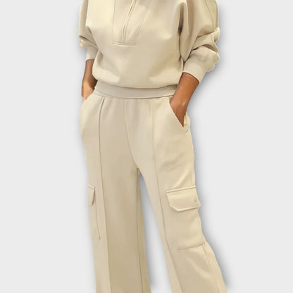 Ensemble de Lounge Cargo Élégant avec Pantalon Large