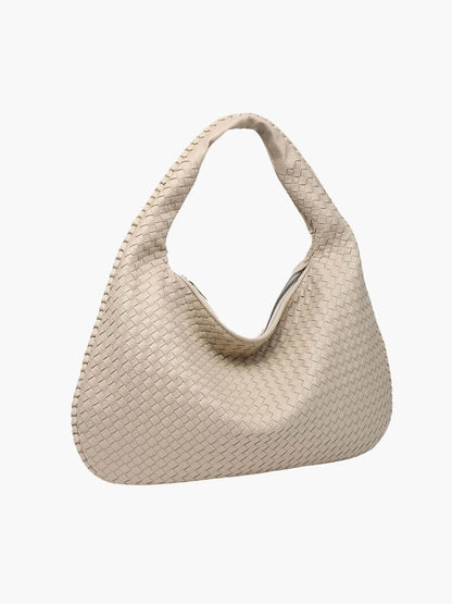 Sac à Bandoulière Femme Grande Tressé avec Design Doux et Slouchy