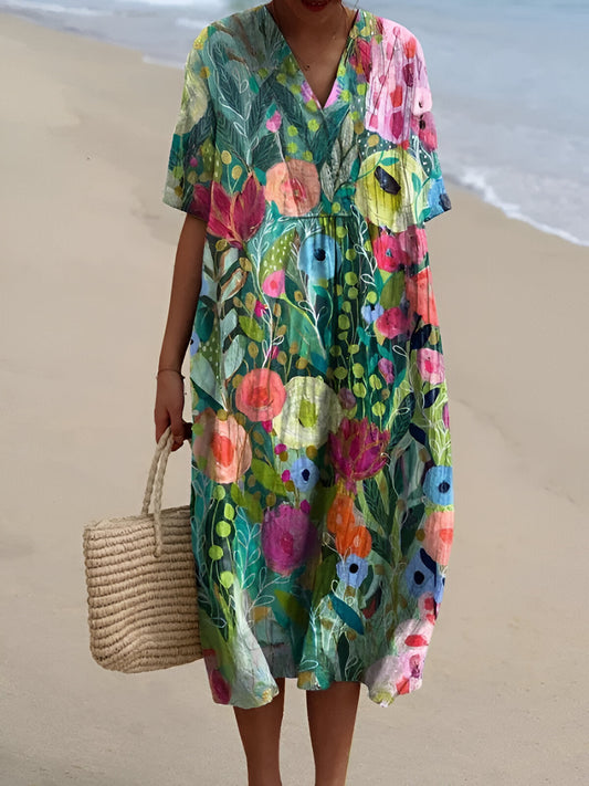 Arelle™ | Robe Imprimée Brise d'Été
