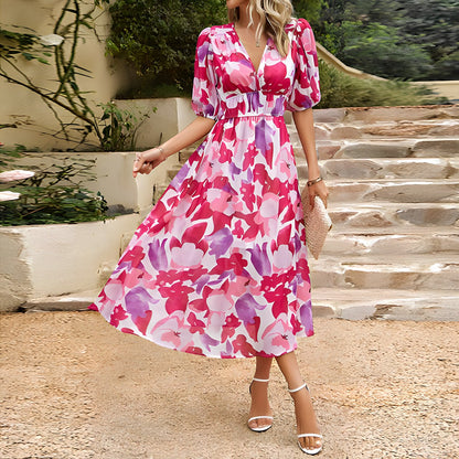 Isolde | Robe Midi à Décolleté en V