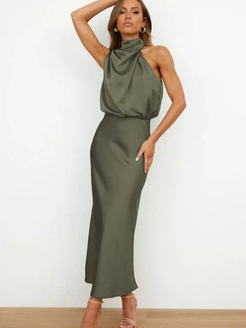 Benthe - Robe Midi Sans Épaules