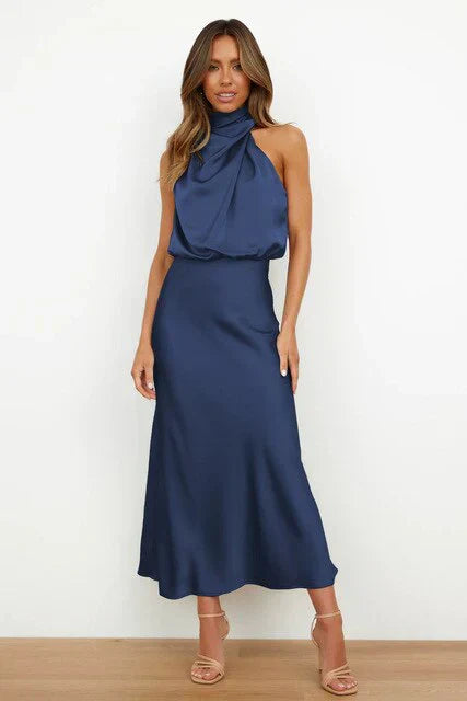 Benthe - Robe Midi Sans Épaules