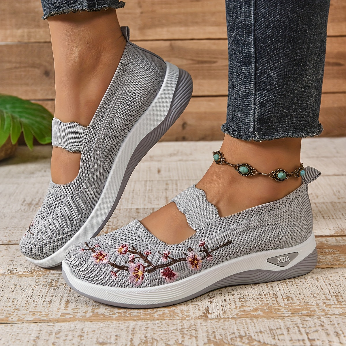 Gianna - Sneakers Floreali di Supporto