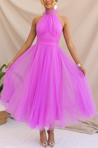 Phoebe - Robe Midi avec Jupe Longue