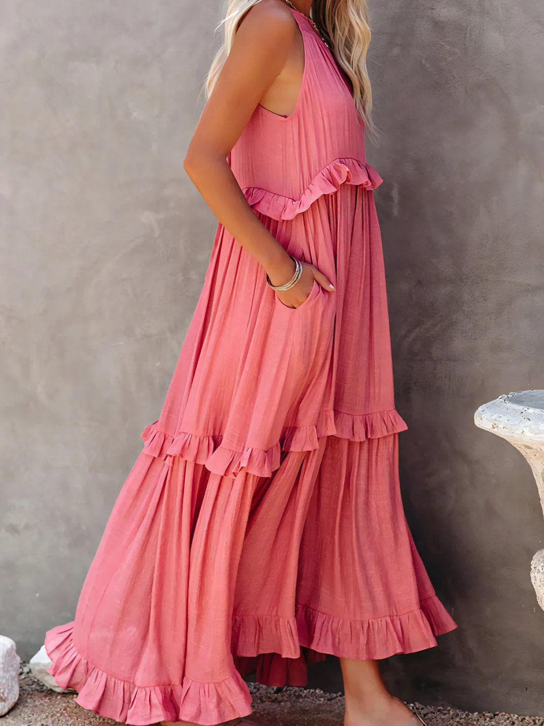 Mabel | Robe Maxi Ruffle Breeze