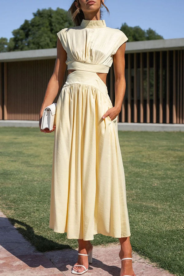 Quincy | Robe Midi avec Taille et Poches