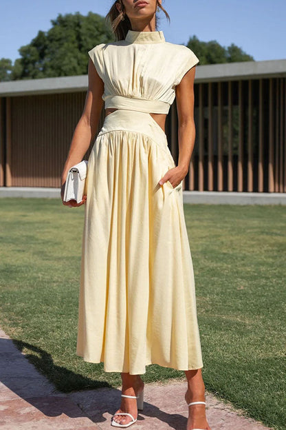 Quincy | Robe Midi avec Taille et Poches