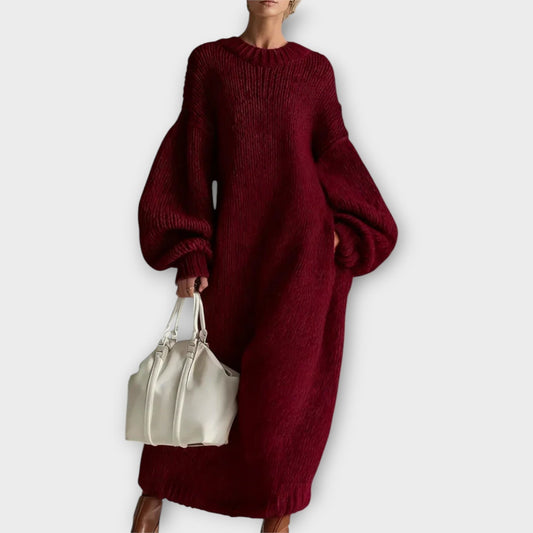 Robe Maxi en Tricot Oversize Confortable