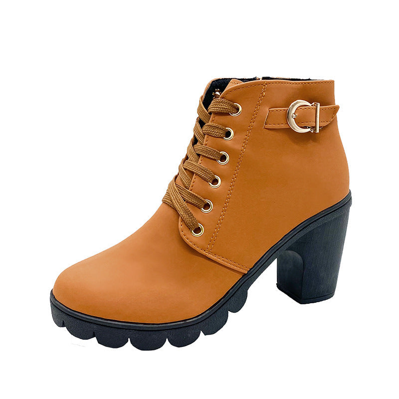 Stivali con Tacco Chunky da Donna