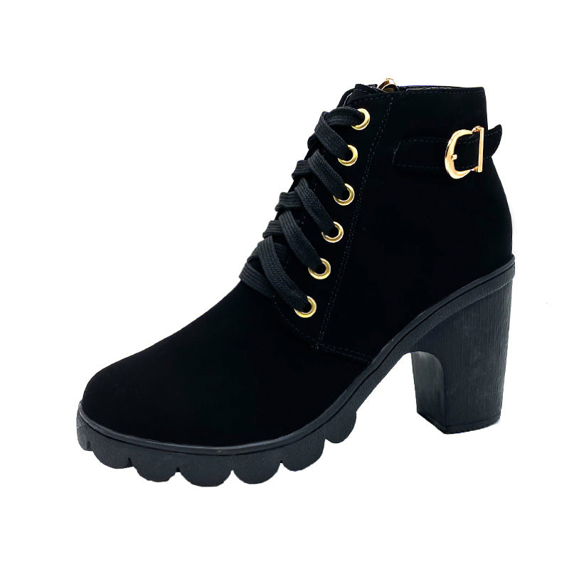 Stivali con Tacco Chunky da Donna