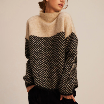 Eva | Pull à la Mode avec Col Haut