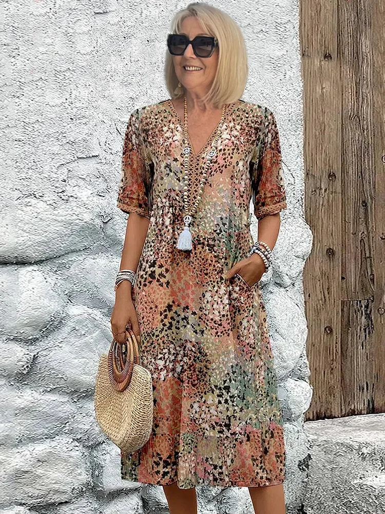 Dakota | Robe à Imprimé Floral Vibrant