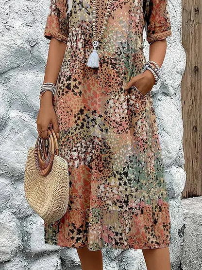 Skye - Robe d'été à décolleté en V