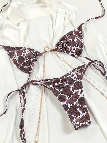 SoSoof - Bikini brésilien avec chaîne