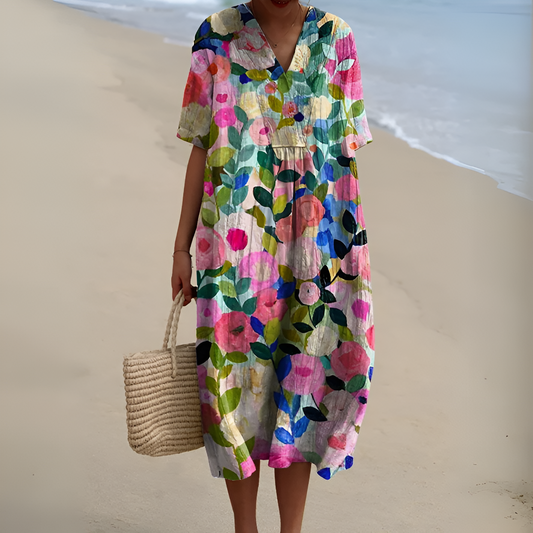 Elina™ | Robe Imprimée Brise d'Été
