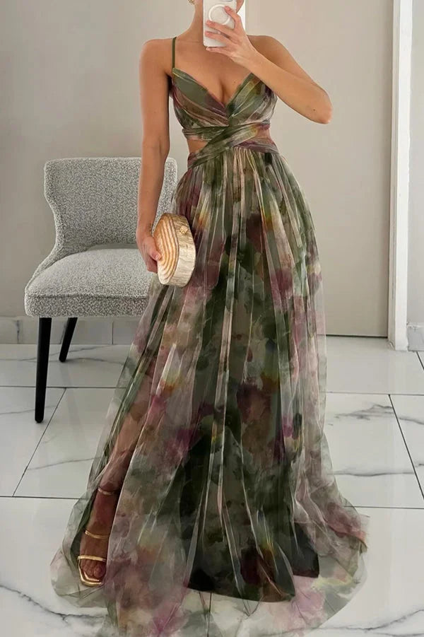Brienne - Robe Maxi Femme, Élégante & Stratifiée