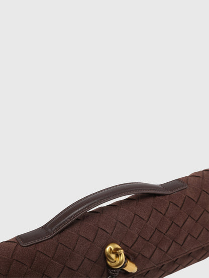 Cerise | Pochette en Suède Intrecciato de Luxe