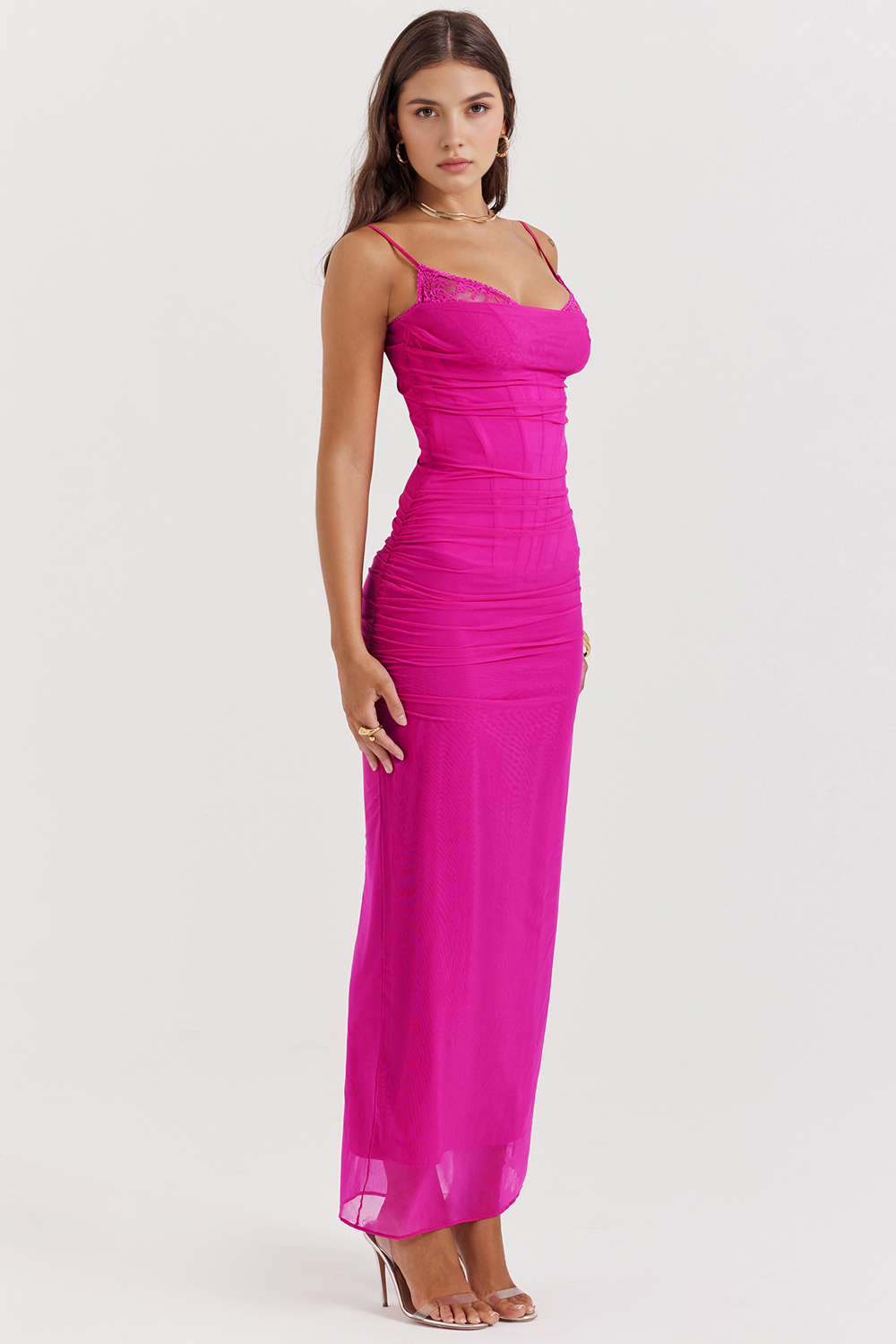 AURELIA - Robe en Dentelle et Maille
