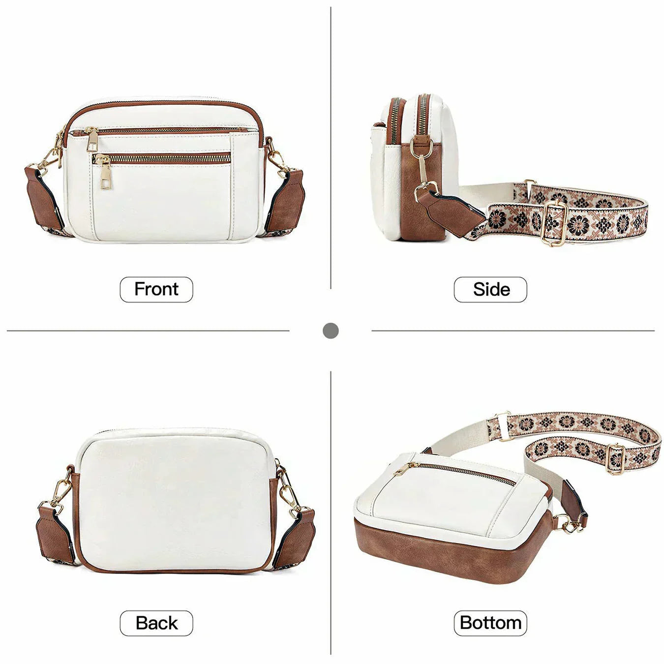 Fifer | Sac à Bandoulière Réglable avec Sangle Colorée