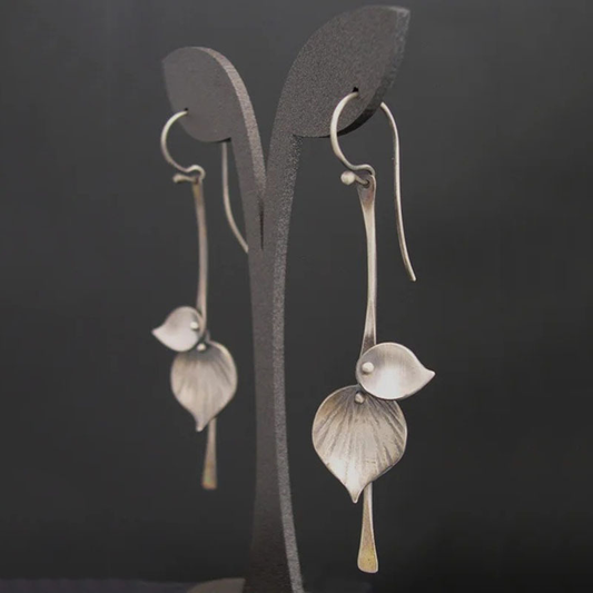 Lupera – Boucles d'oreilles vintage en forme de feuille