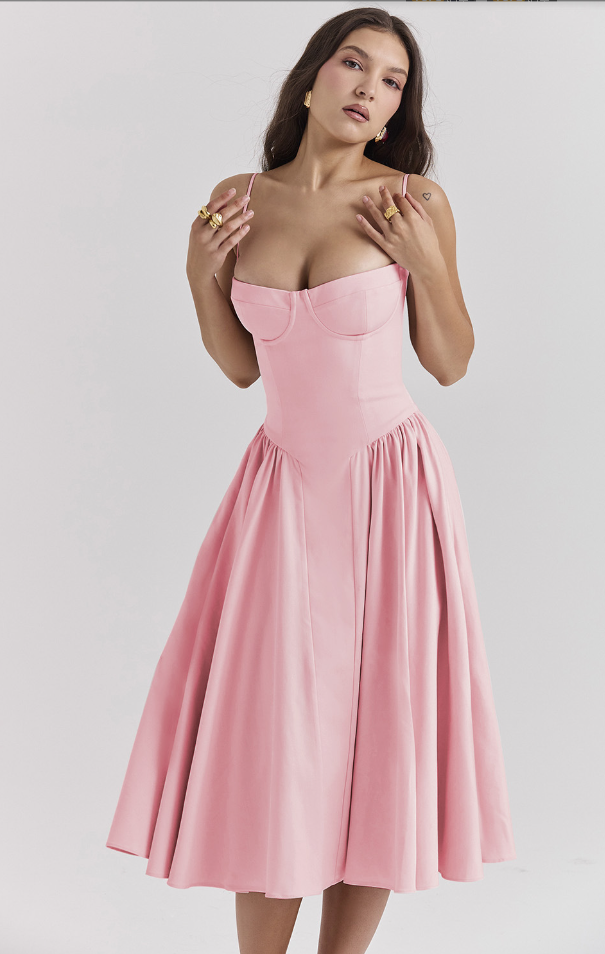 Elara | Robe d'Été Élégante à Corset