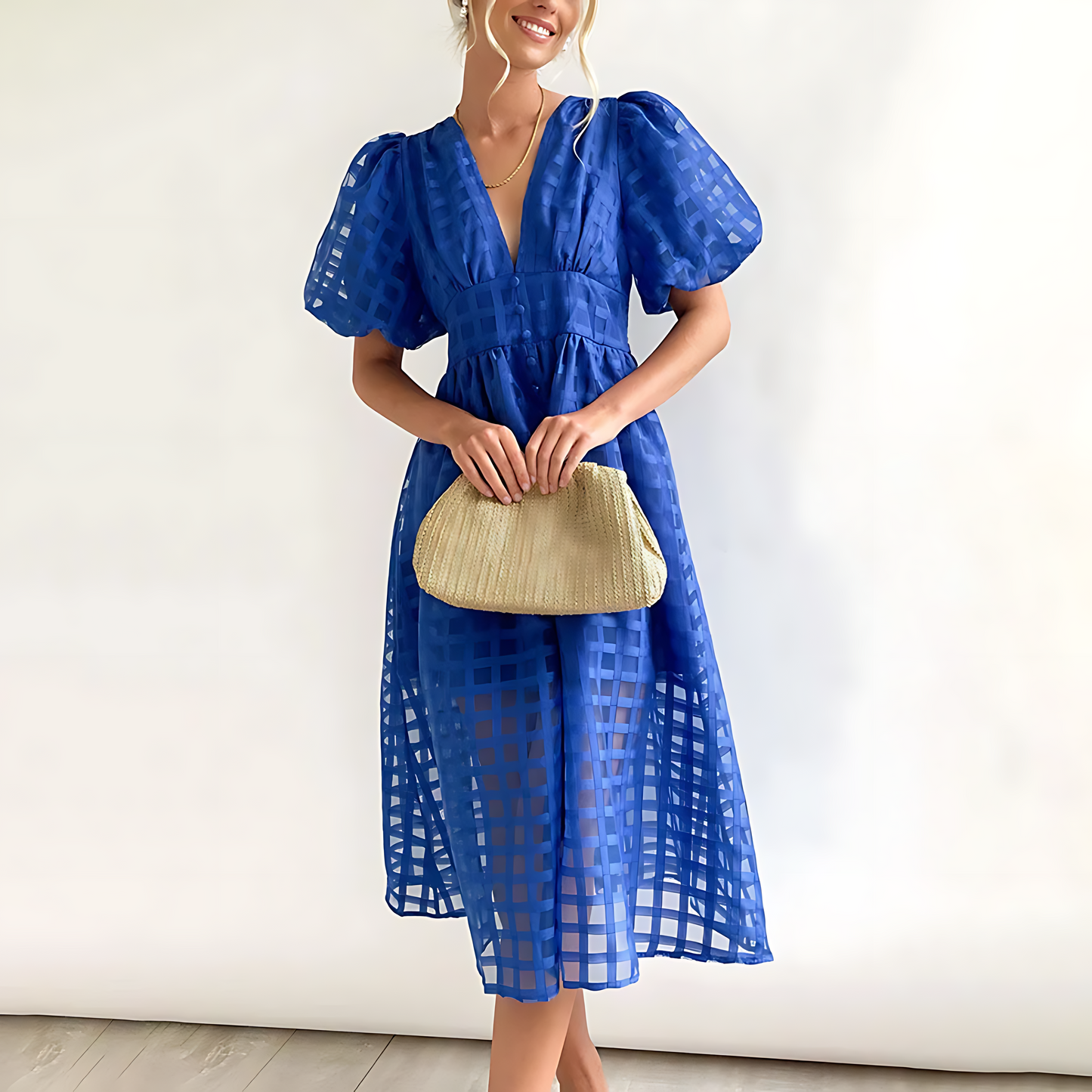Julia - Robe Midi Élégante d'Été