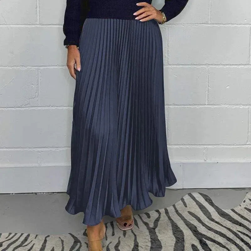 CAMILLA – ROBE MAXI AVEC SWEATER ET JUPE PLISSEE