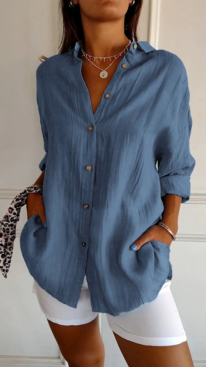 Sasha - Chemise Élégante avec Style Plissé
