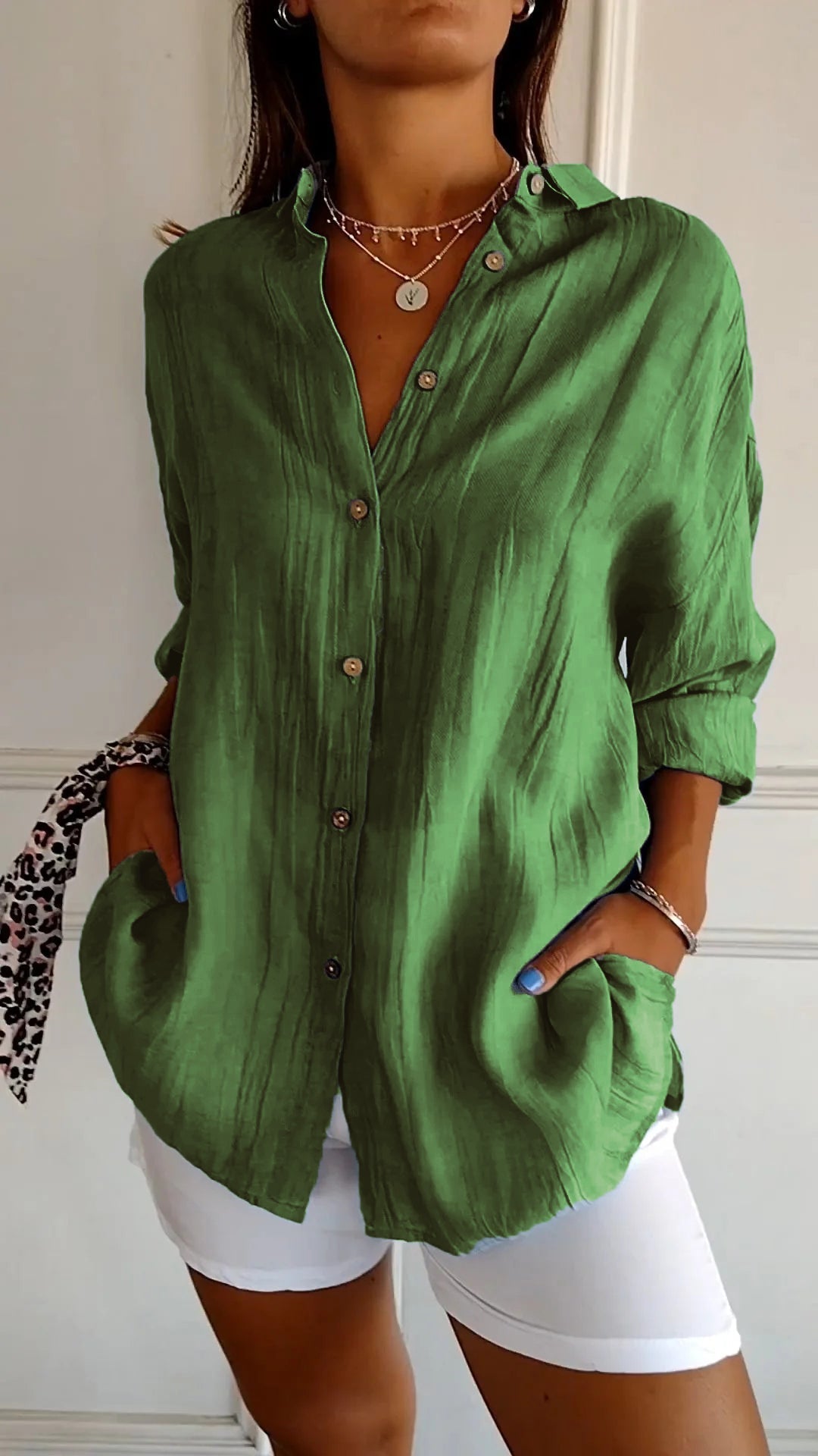 Sasha™ | Chemise Plissée Élégante
