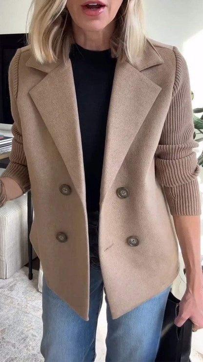 Lenora™ - Blazer Chic en Tricot à Manches