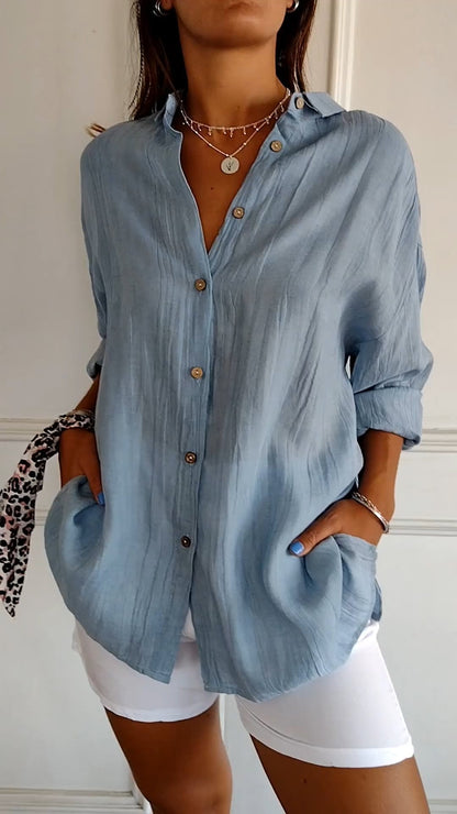 Sasha - Chemise Élégante avec Style Plissé