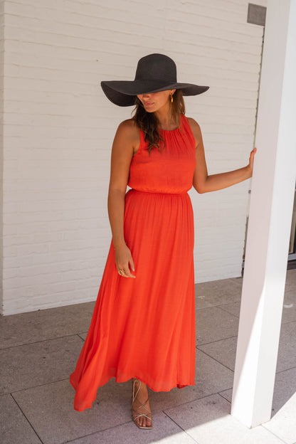 LISA™ | La robe d'été en orange vif
