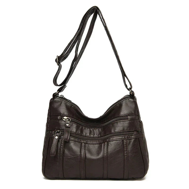 Oriana | Sac à Poche Multi-Couche en Cuir PU de Luxe