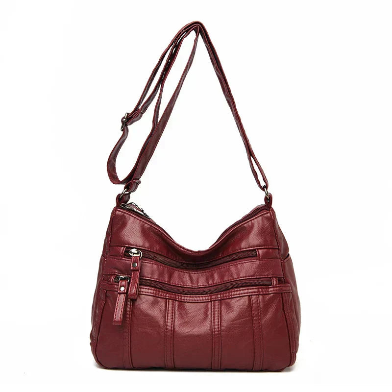 Oriana | Sac à Poche Multi-Couche en Cuir PU de Luxe