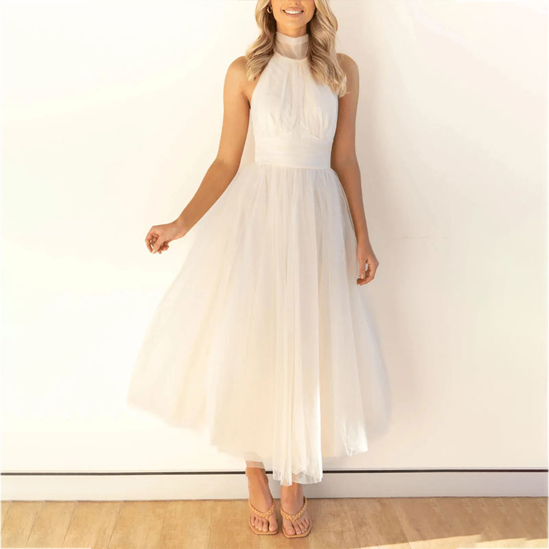 Jennifer | Robe Tendance à Col Montant Aria