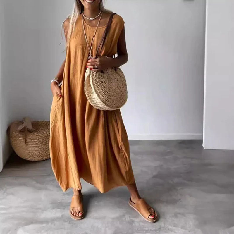 Esme - Robe Midi Sans Manches