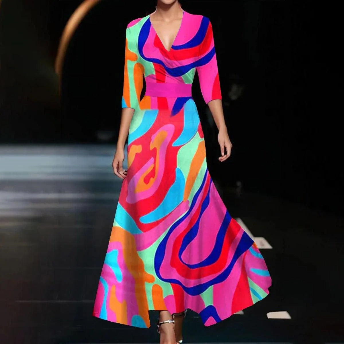 Yssa - Robe Florale Élégante