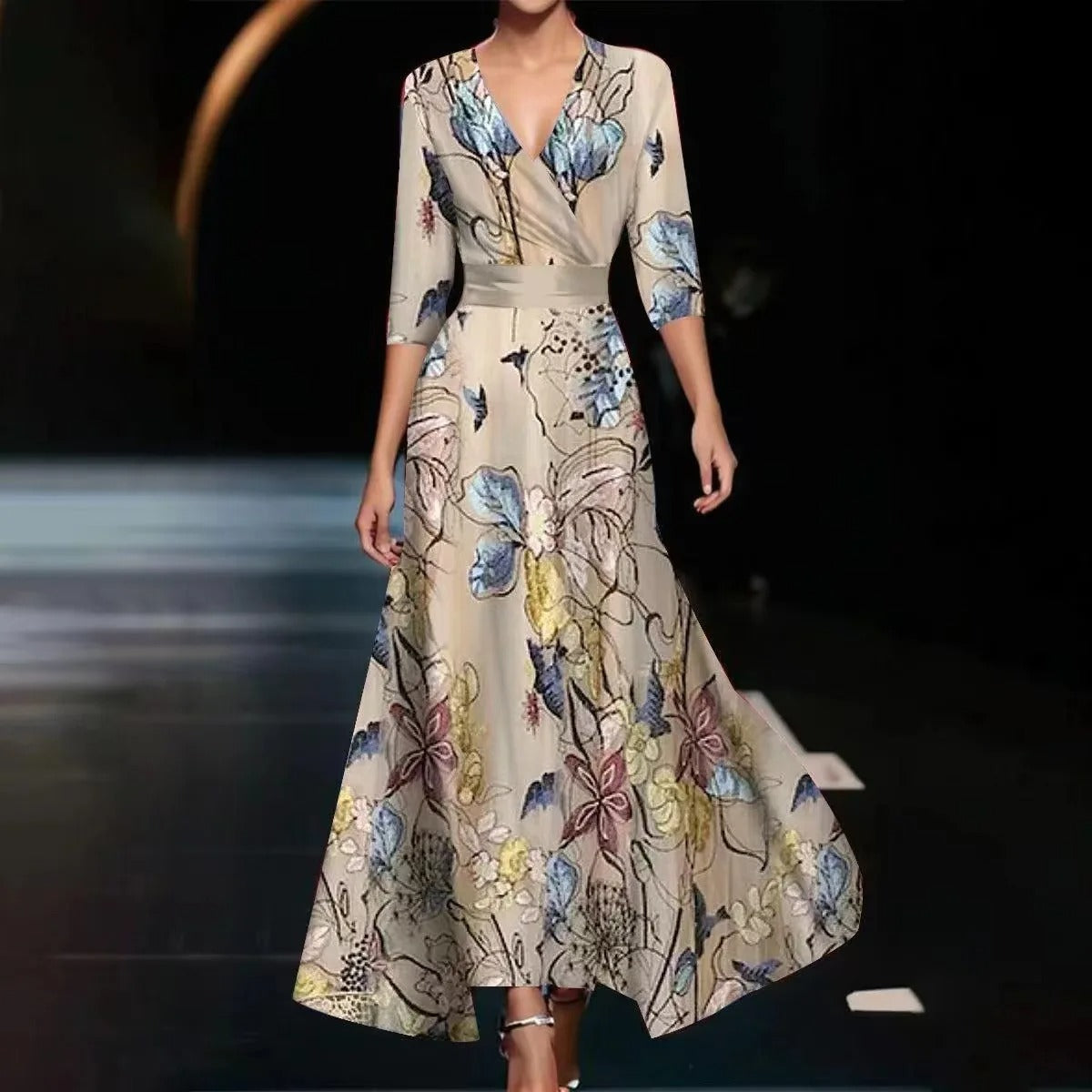 Yssa - Robe Florale Élégante