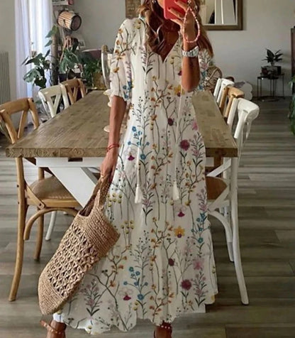Ava™ | Robe Boho Élégante avec Couverture du Ventre
