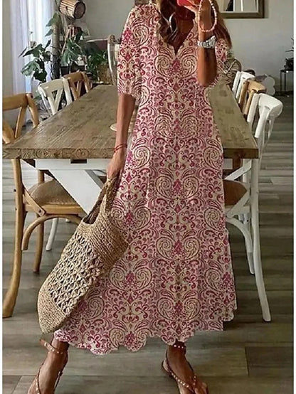 Ava™ | Robe Boho Élégante avec Couverture du Ventre